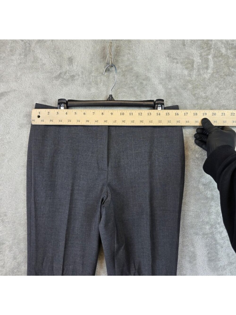 Brooks Brothers Dress Pants Womens 6 Gray Wool Twill Straight Leg Stretch Work - Picture 8 of 15